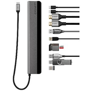 Cygnett Unite Riser 12-in-1 USB-C HUB (Dual HDMI)