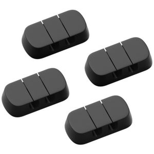 Cygnett Tangle Tamer 2 Slot Cable Organser 4 Pack Black
