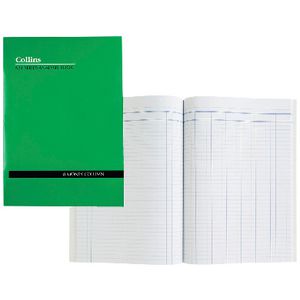 Collins A24 A4 Analysis Book 8 Money Column