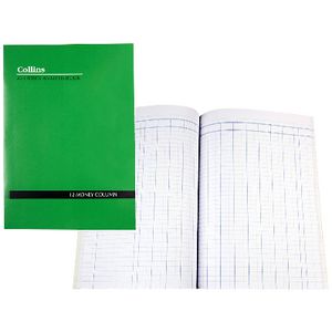 Collins A24 A4 Analysis Book 12 Money Column