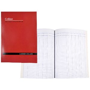Collins A60 A4 Analysis Book 4 Money Column