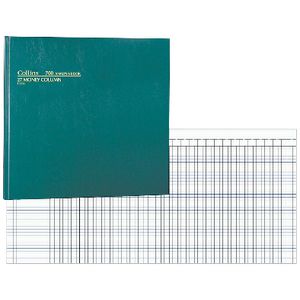 Collins 700 Analysis Book 27 Money Column Green
