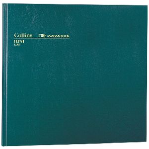 Collins 700 Analysis Book Ruled Green