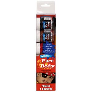 Derivan Face Paint Set Cowboys and Pirates