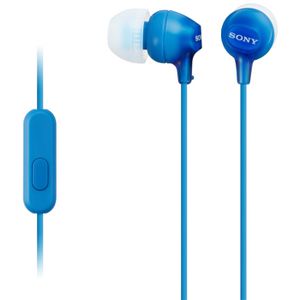 Sony Earphones with Smartphone Control Blue MDREX15AP