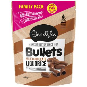 Darrell Lea Milk Chocolate Bullets 400g