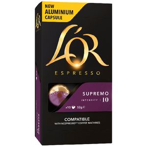 L'OR Espresso Coffee Capsules Supremo 10 Pack
