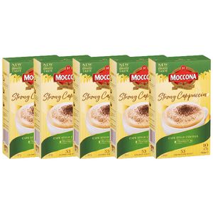 Moccona Strong Cappuccino Sachets 50 Pack