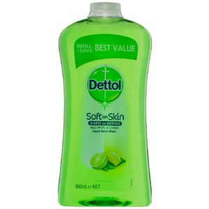 Dettol Antibacterial Liquid Hand Wash Refill Lemon Lime 950mL