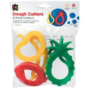 Educational Colours Fruit Dough Cutters 6 Pack