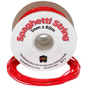 Educational Colours Spaghetti String Red