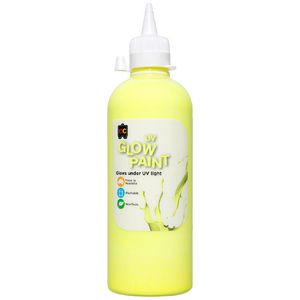 Educational Colours UV Glow Paint 500mL Yellow