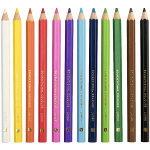Educational Colours Jumbo Triangular Pencils 12 Pack Officeworks