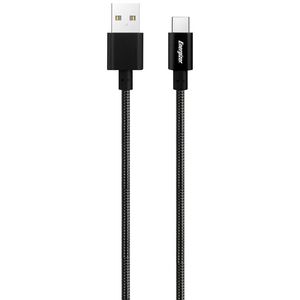 Energizer Metal USB-A to USB-C Cable 1m Black