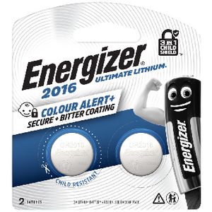 Energizer 2016 Ultimate Lithium Coin Battery 2 Pack