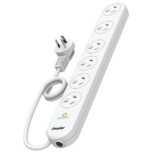 Energizer 6 Outlet Powerboard with Surge Protection