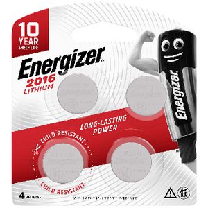 Energizer 2016 Lithium Coin Battery 4 Pack