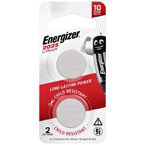 Energizer 2025 Lithium Coin Battery 2 Pack