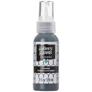 Folk Art Plaid Gallery Glass Liquid Leading 59ml Black