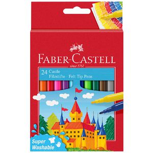 Faber-Castell Felt Tip Colour Markers Assorted 24 Pack