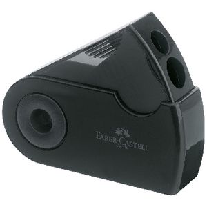 Faber-Castell 2 Hole Sharpener with Sleeve Box Black