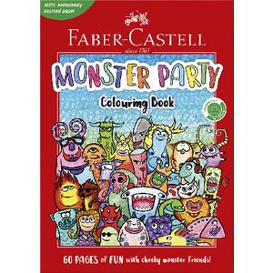 Faber-Castell Monster Mayhem Colouring Book 60 Pages