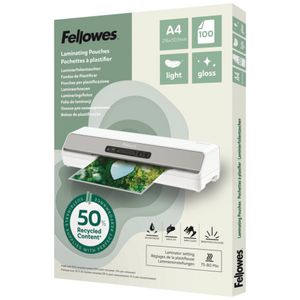 Fellowes Sustainable Laminating Pounch A4 Gloss 100 Pack