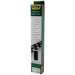 Fellowes Binding Combs 21 Loop 10mm Black 25 Pack