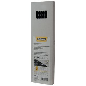 Fellowes Binding Combs 21 Loop 6mm Black 100 Pack