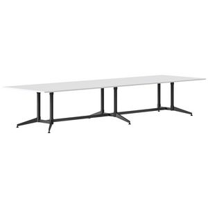Rapidline Typhoon Boardroom Table 3200mm White and Black