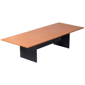 Rapidline Rectangular Boardroom Table 3200 x 1200mm Beech