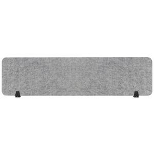 Furnx Eco Panel Screen Desk Mount 1490 x 400 mm Grey/Black