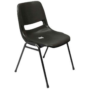 Rapidline P100 Stacking Chair Black