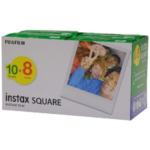 Fujifilm Instax Square Film 10-Pack - 100 Exposures For SQ1, SQ6 & SQ10 Cameras