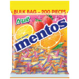 Mentos Fruit Individually Wrapped 200 Pack