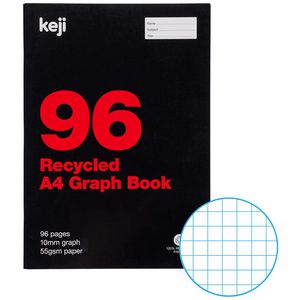 Keji A4 Graph Book 10mm 96 Page