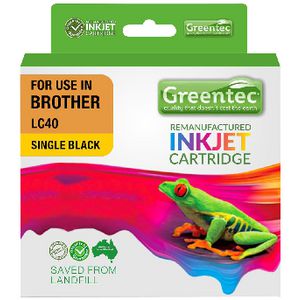 Greentec Compatible Brother LC40 Ink Black