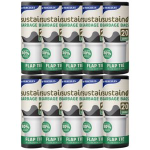 Hercules  Garbage Bags Large 56L 200 Pack