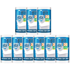 I was a Milk Bottle Kitchen Tidy Bags Large 180 Pack