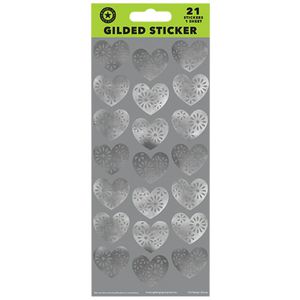 Artwrap FSC Sticker Sheets Gilded Hearts