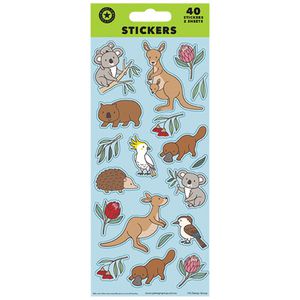 Artwrap FSC Sticker Sheets Australian Animals