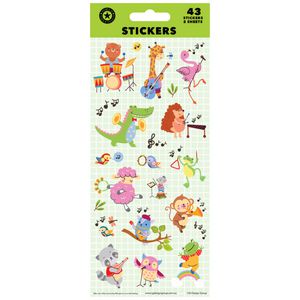 Artwrap Sticker Sheet Musical Animals