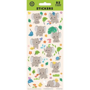 Artwrap Sticker Sheet Elephants