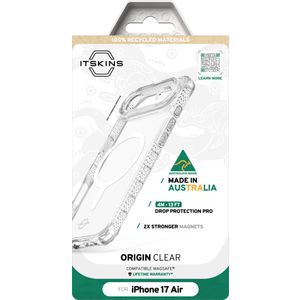 Itskins Made in Australia Magsafe Case iPhone Air Clear