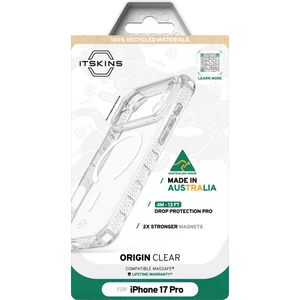 Itskins Made in Australia Magsafe Case iPhone 17 Pro  Clear
