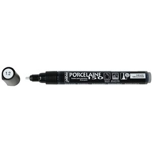 Pebeo Porcelaine 150 Marker Medium Tip Anthracite Officeworks