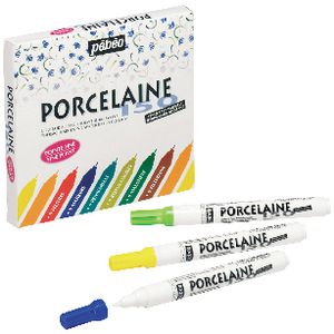 Pebeo Porcelaine 150 Marker Fine Nib Set Assorted Pack