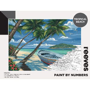 Reeves Paint By Numbers Set 12 x 16" Tropical Beach