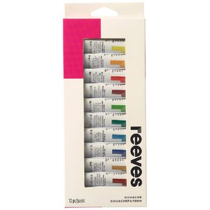 Reeves Gouache Paint Set 12mL 12 Pack