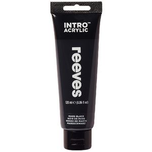 Reeves Intro Acrylic Paint 100mL Mars Black